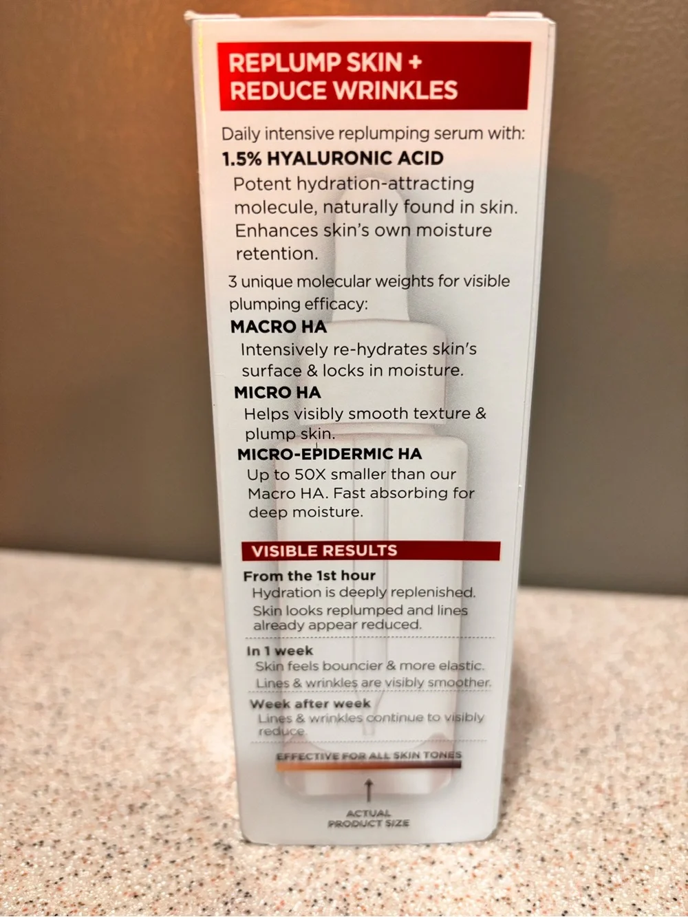L’Oréal Revitalift Derm Intensives 1.5% Hyaluronic Acid Serum NIB